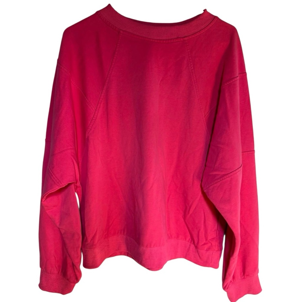 Vibrant Pink Crew Neck Sweater